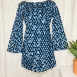 Blue Bell-e Sleeve Dress